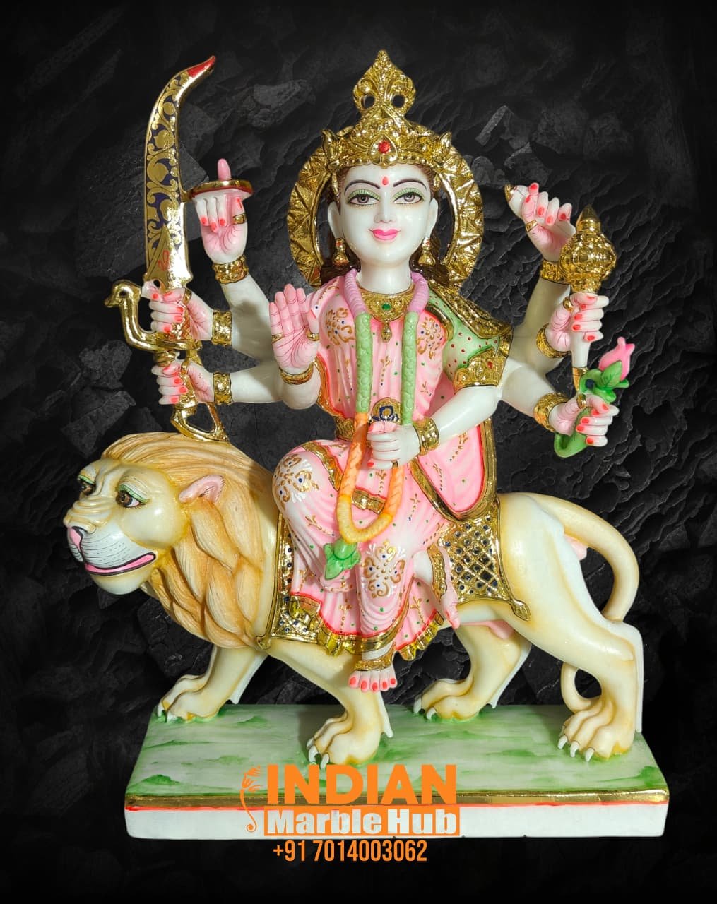 Marble Durga Mata Statue